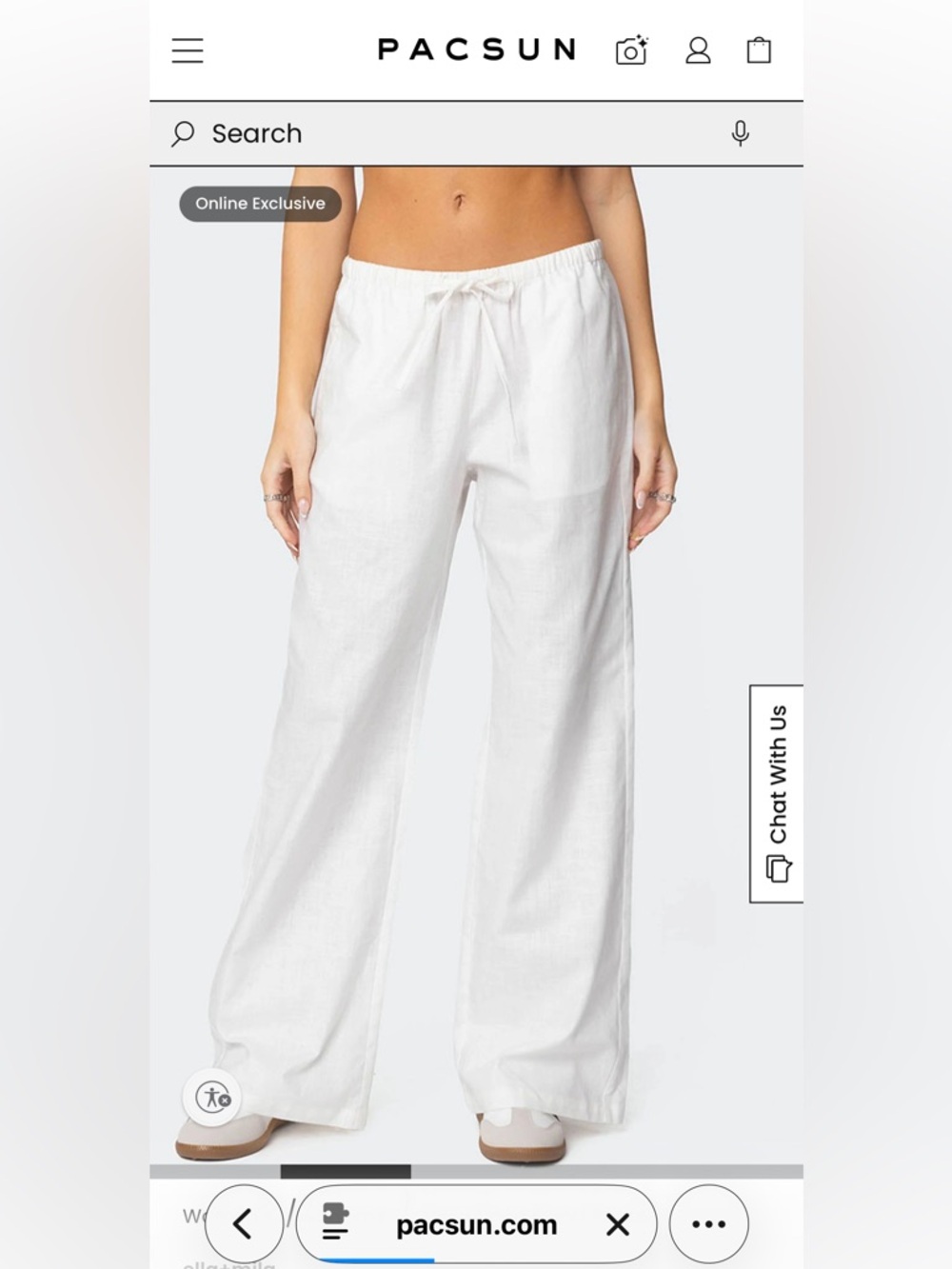 Edikted Alexa Linen Blend Pants